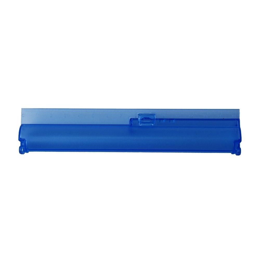 Estojo com régua PA1961 na cor Azul escuro, brinde personalizado Sky Brindes
