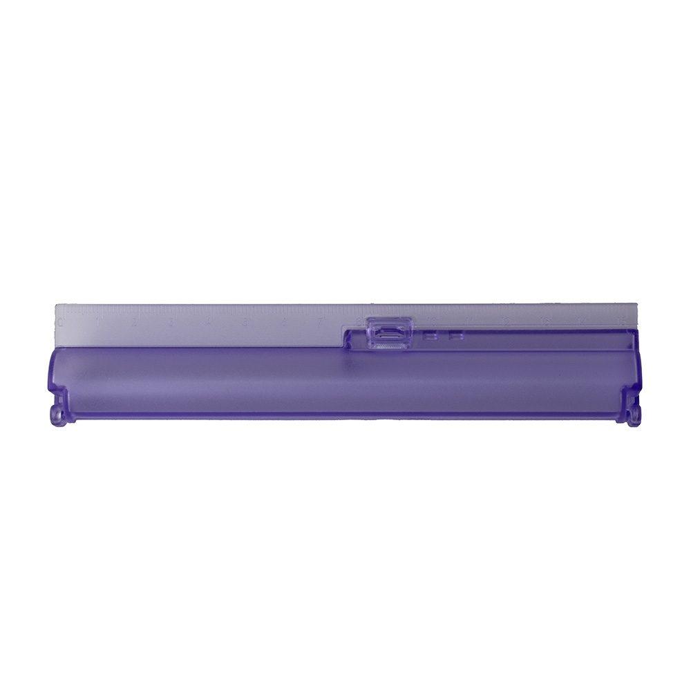 Estojo com régua PA1961 na cor Roxo, brinde personalizado Sky Brindes