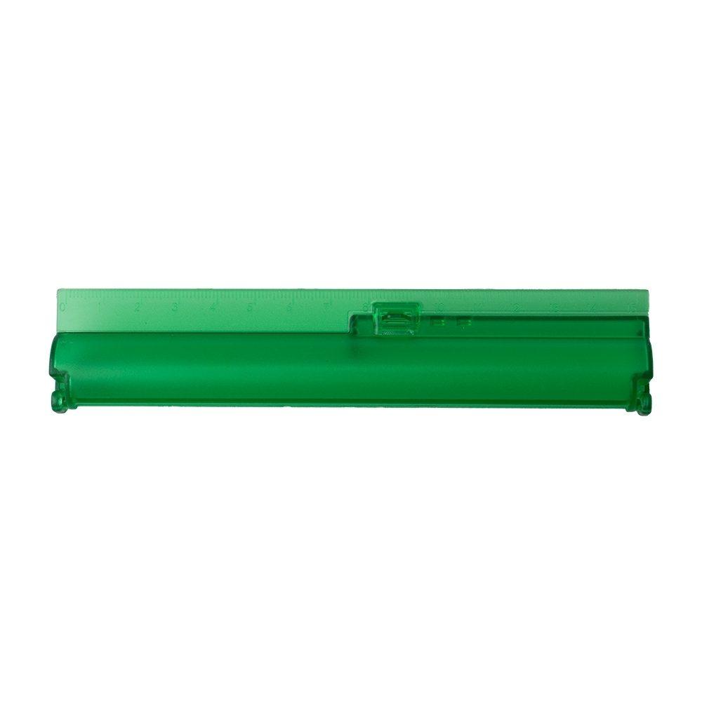Estojo com régua PA1961 na cor Verde, brinde personalizado Sky Brindes