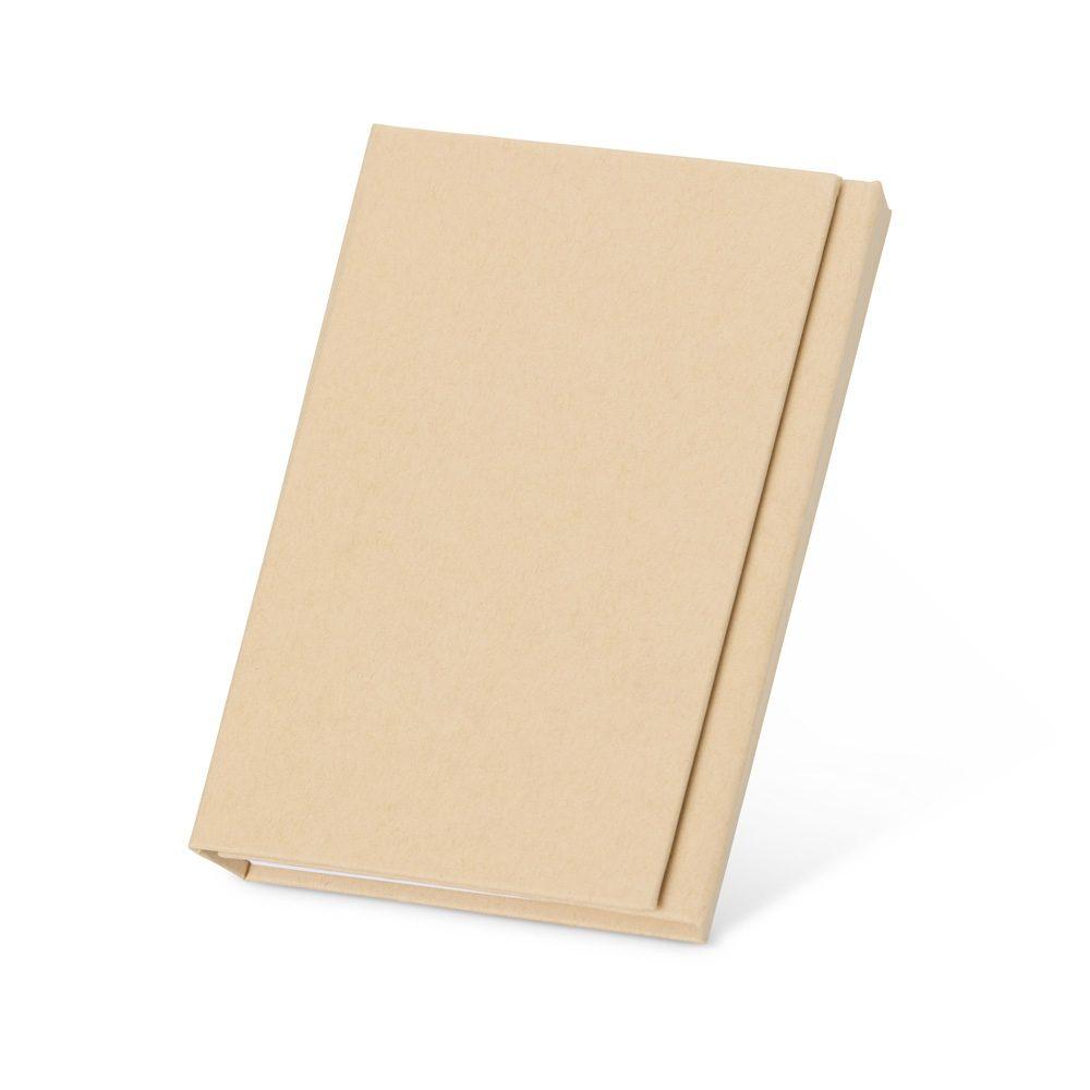 Kit bloco de anotações PA1962 na cor Kraft, brinde personalizado Sky Brindes