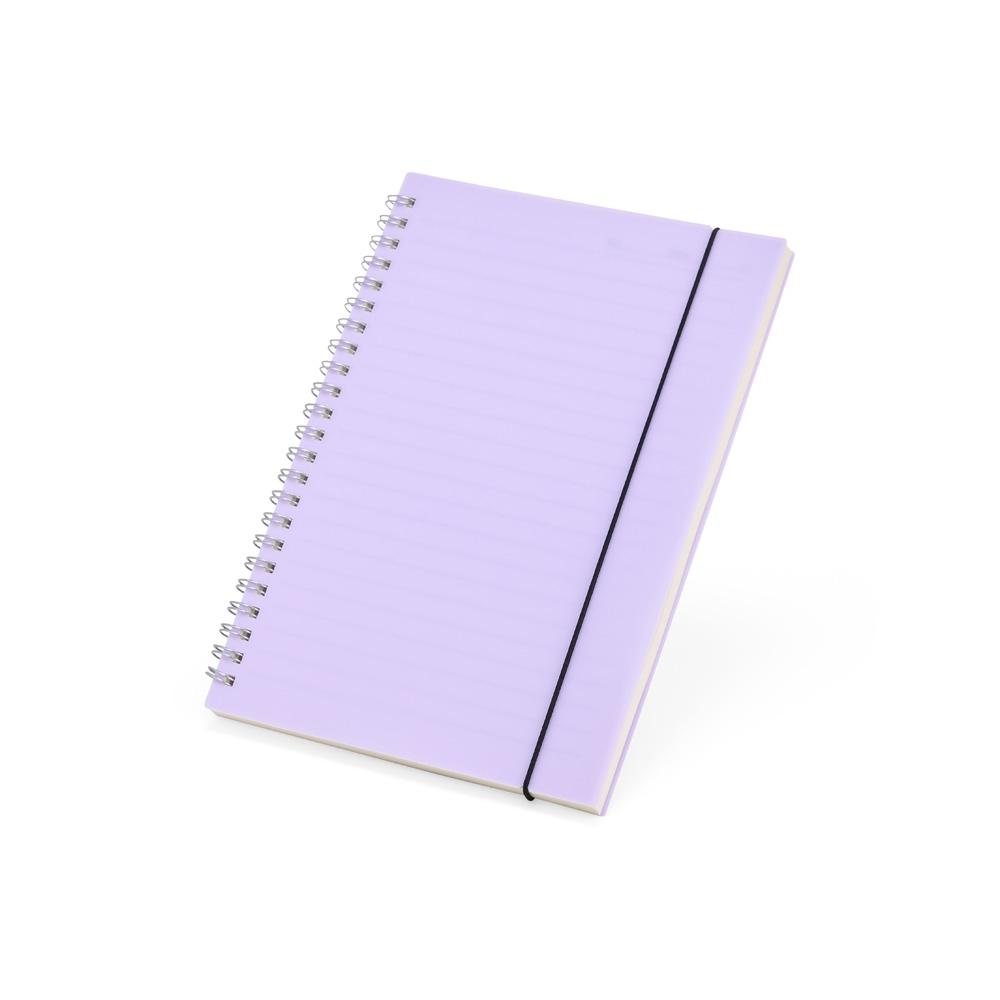 Caderno a5 plástico PA1984 na cor Transparente, brinde personalizado Sky Brindes