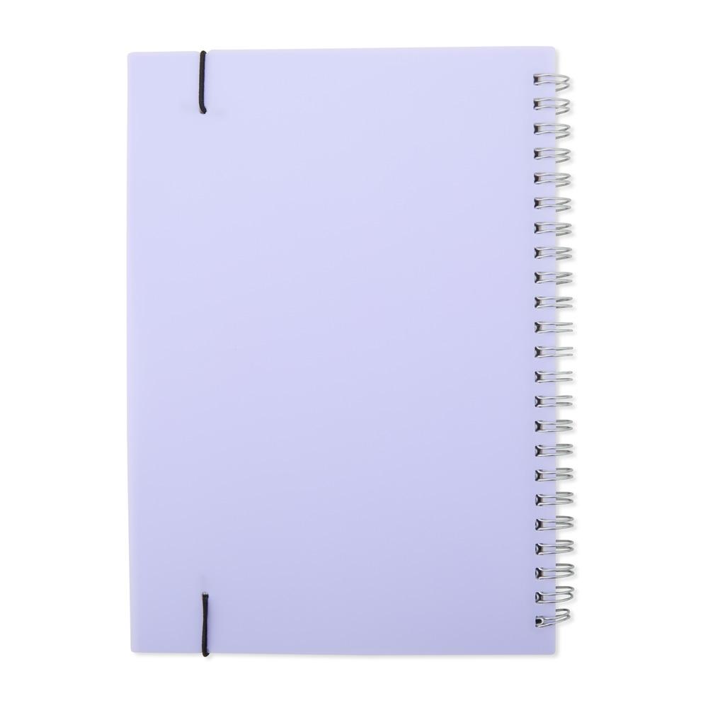Caderno a5 plástico PA1984 na cor Transparente, brinde personalizado Sky Brindes