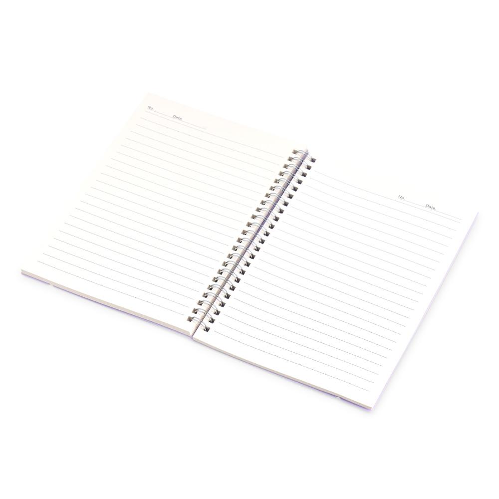 Caderno a5 plástico PA1984 na cor Transparente, brinde personalizado Sky Brindes