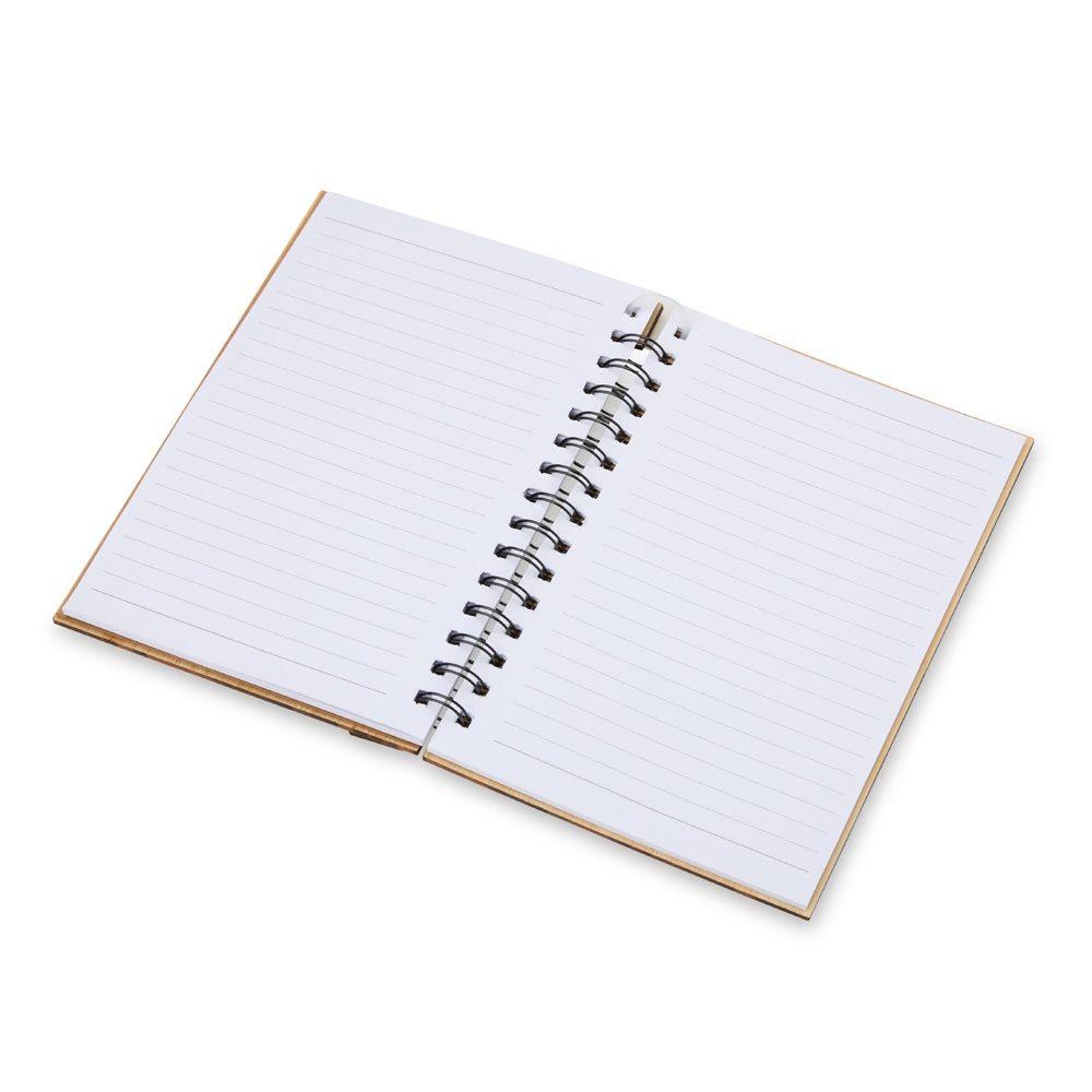 Caderno a5 bambu PA1998 na cor Bambu e bambu, brinde personalizado Sky Brindes