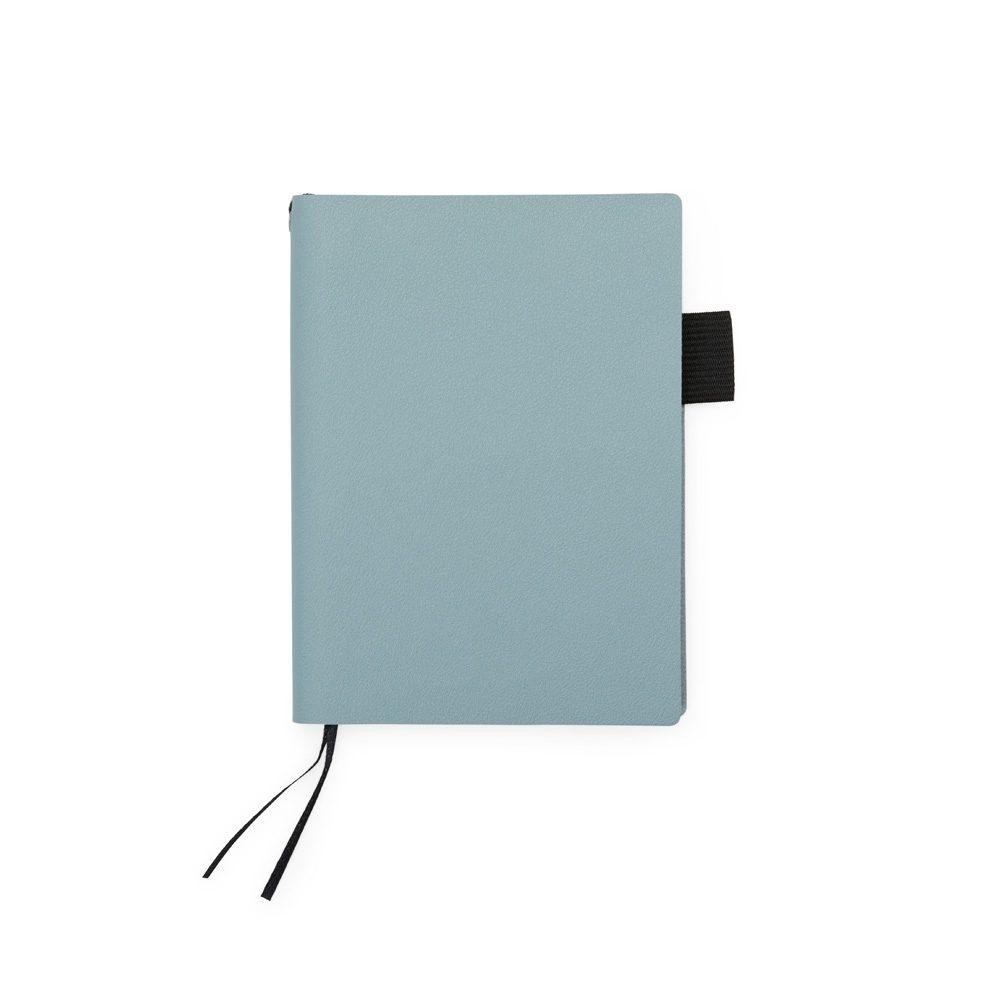 Caderno em couro sintético PA2000 na cor Azul celeste, brinde personalizado Sky Brindes