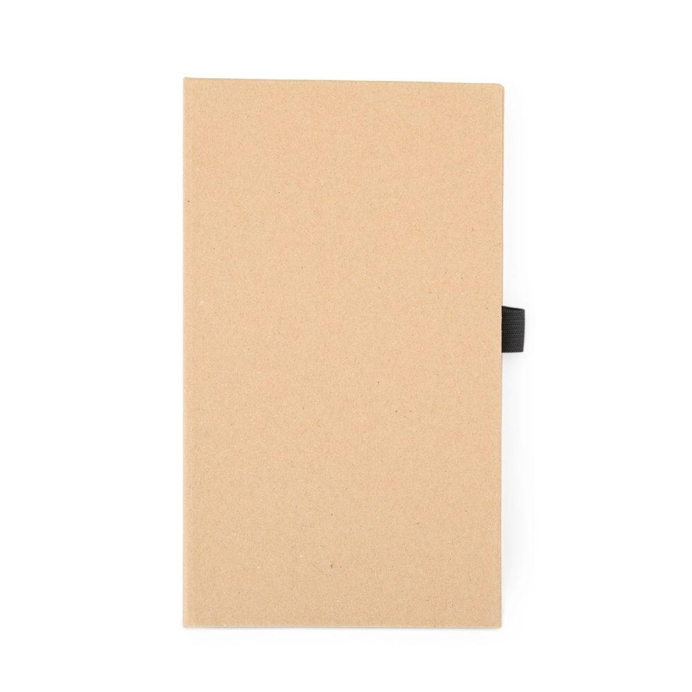 Bloco de anotações com autoadesivos PA2006 na cor Kraft, brinde personalizado Sky Brindes