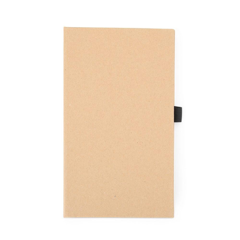 Bloco de anotações com autoadesivos PA2006 na cor Kraft, brinde personalizado Sky Brindes