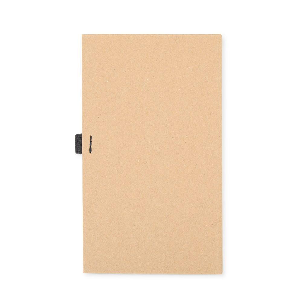 Bloco de anotações com autoadesivos PA2006 na cor Kraft, brinde personalizado Sky Brindes