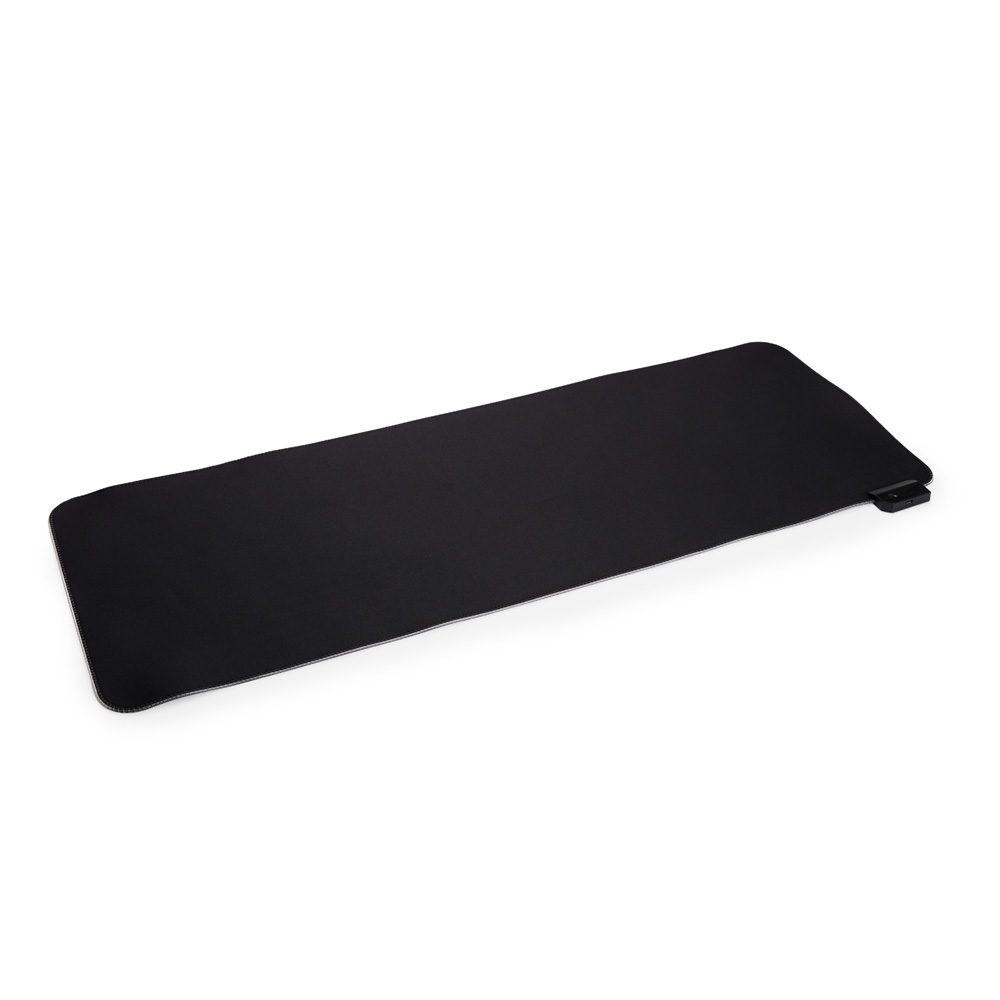 Desk pad microfibra com led PA2014 na cor Preto, brinde personalizado Sky Brindes
