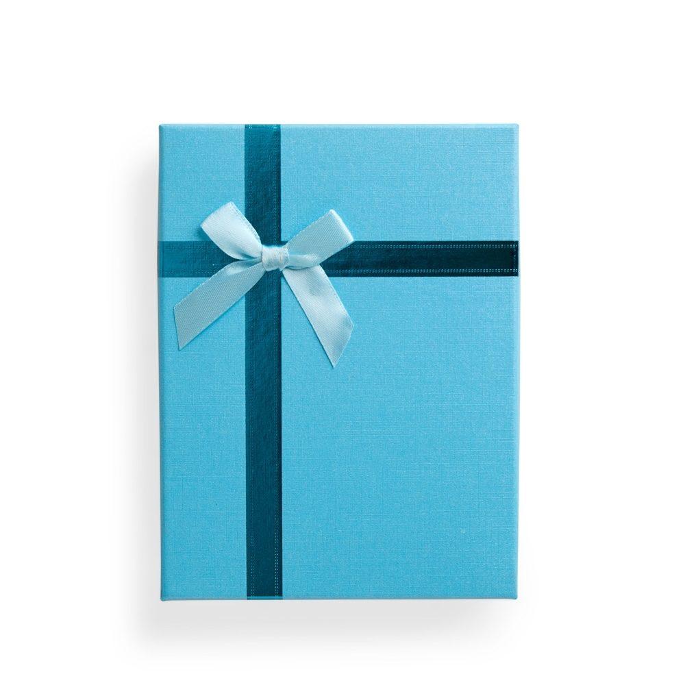 Caixa para presente PA2017 na cor Azul celeste, brinde personalizado Sky Brindes