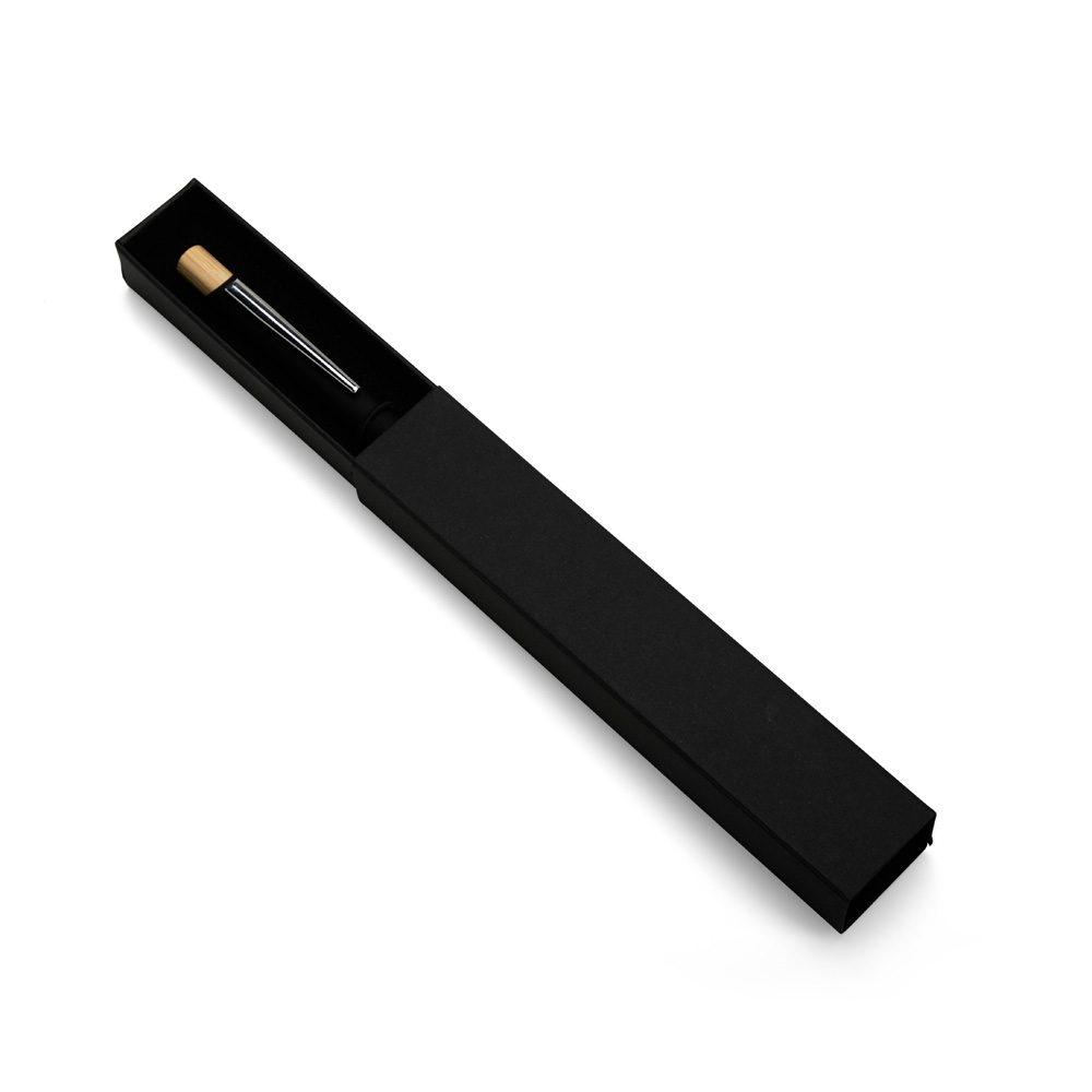 Estojo de papelão PA2022 na cor Preto, brinde personalizado Sky Brindes