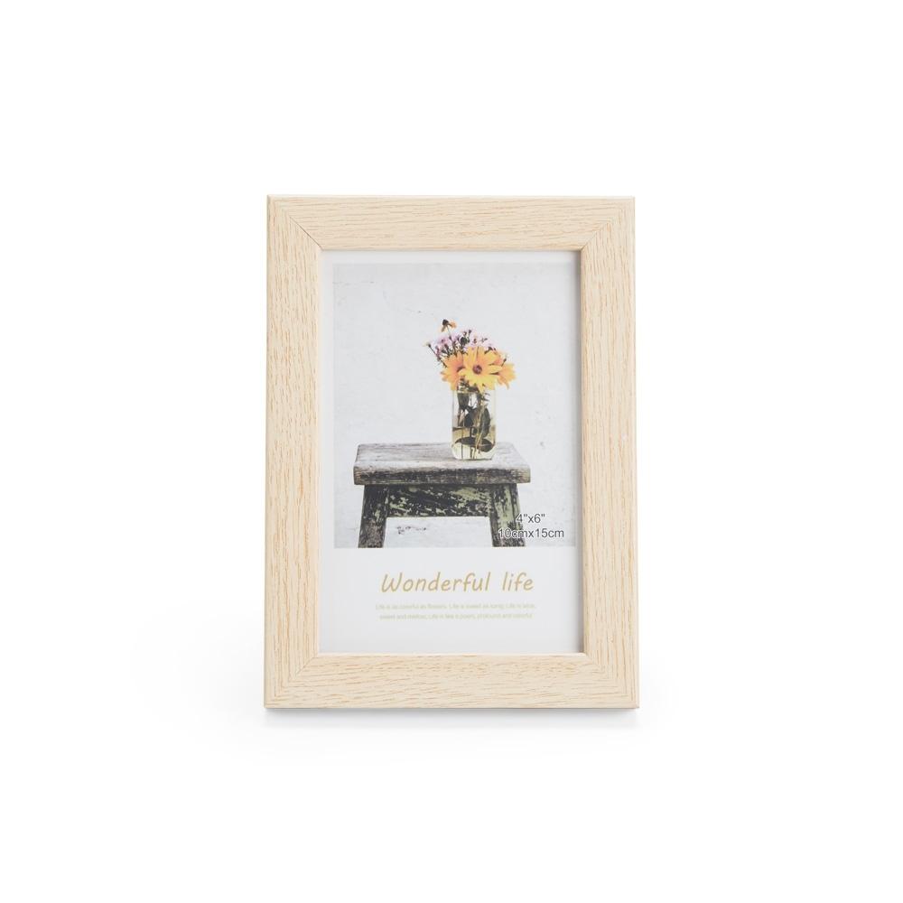 Porta-retrato pvc PA2023 na cor Bege, brinde personalizado Sky Brindes
