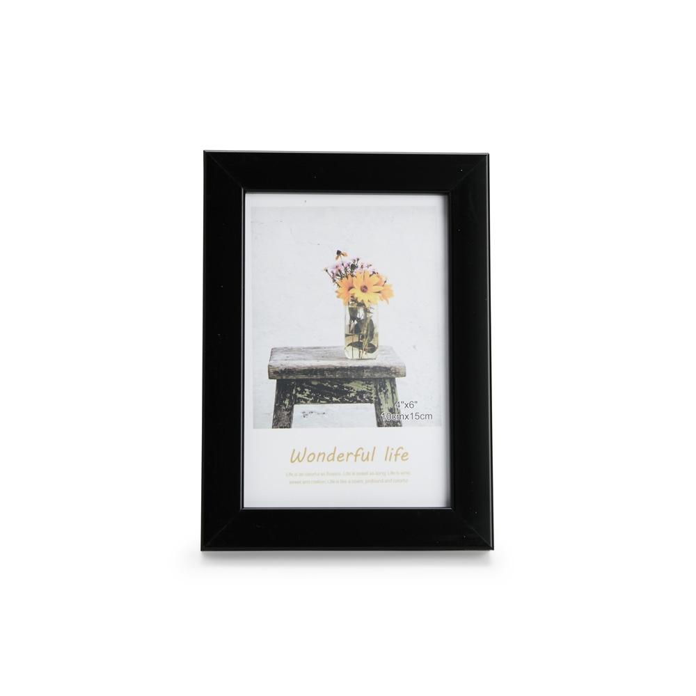 Porta-retrato pvc PA2023 na cor Preto, brinde personalizado Sky Brindes