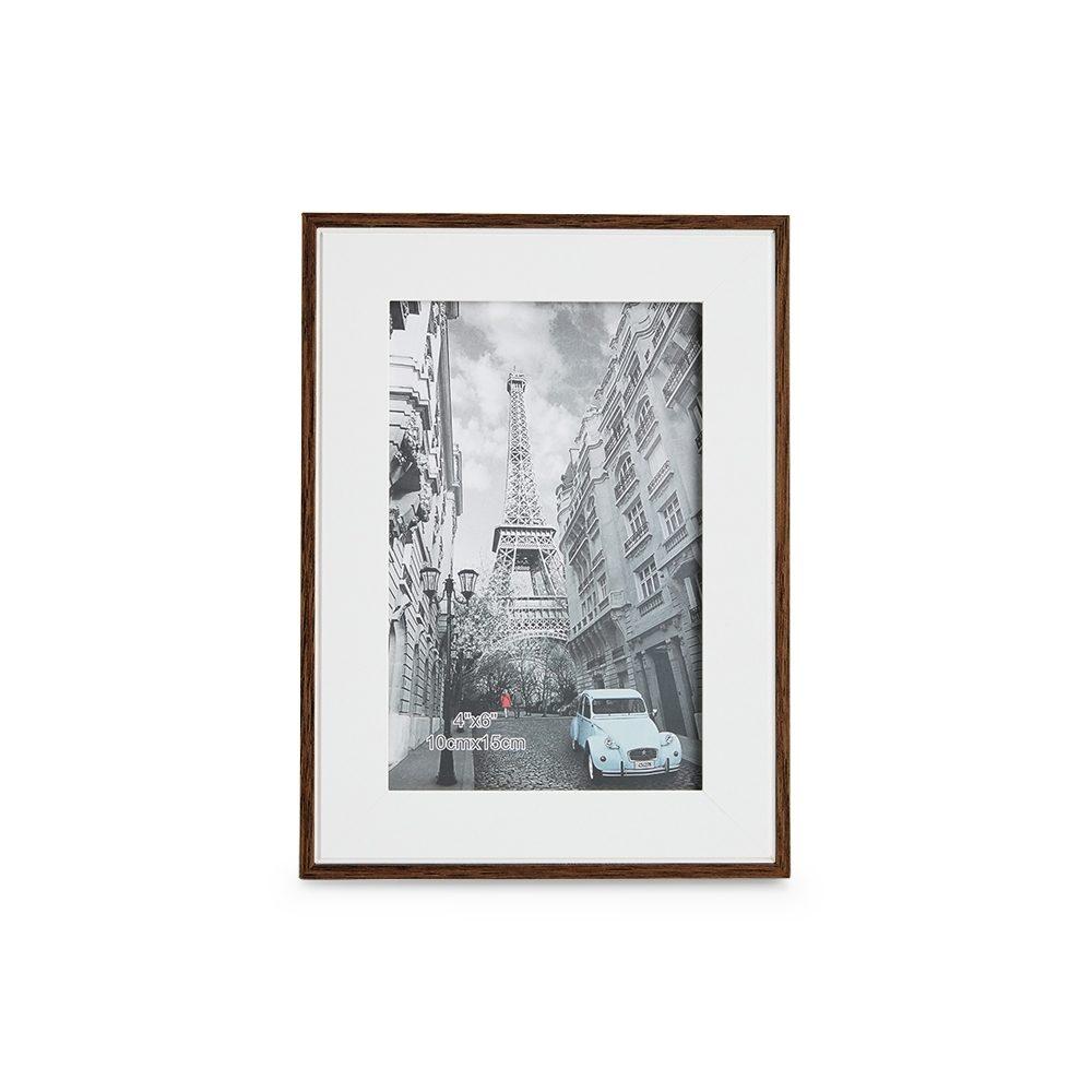 Porta-retrato mdf PA2024 na cor Madeira escura, brinde personalizado Sky Brindes