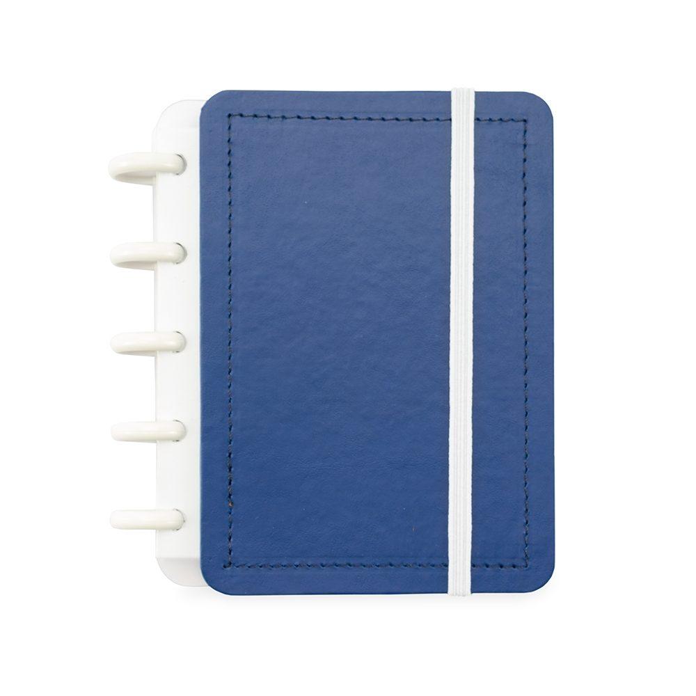 Caderno de disco percalux PA2047 na cor Azul, brinde personalizado Sky Brindes