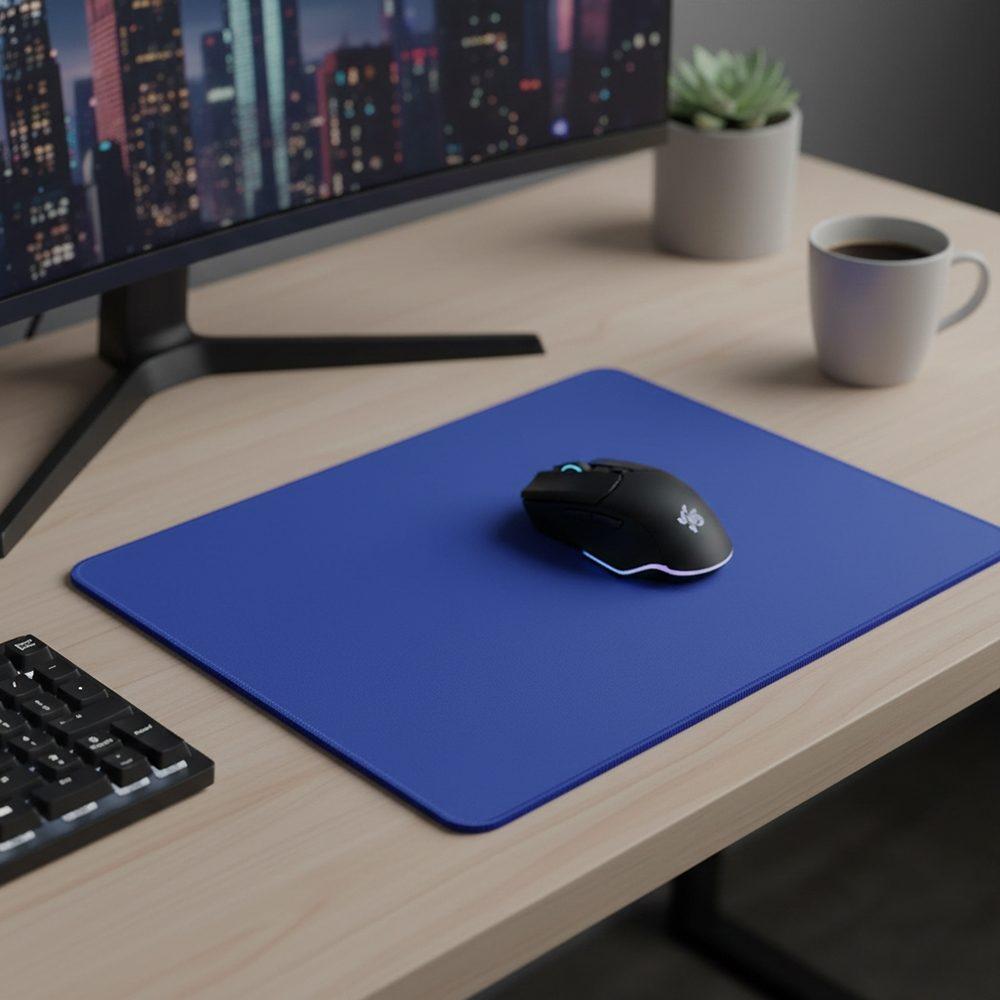 Mouse pad poliéster PA2052 na cor Preto, brinde personalizado Sky Brindes