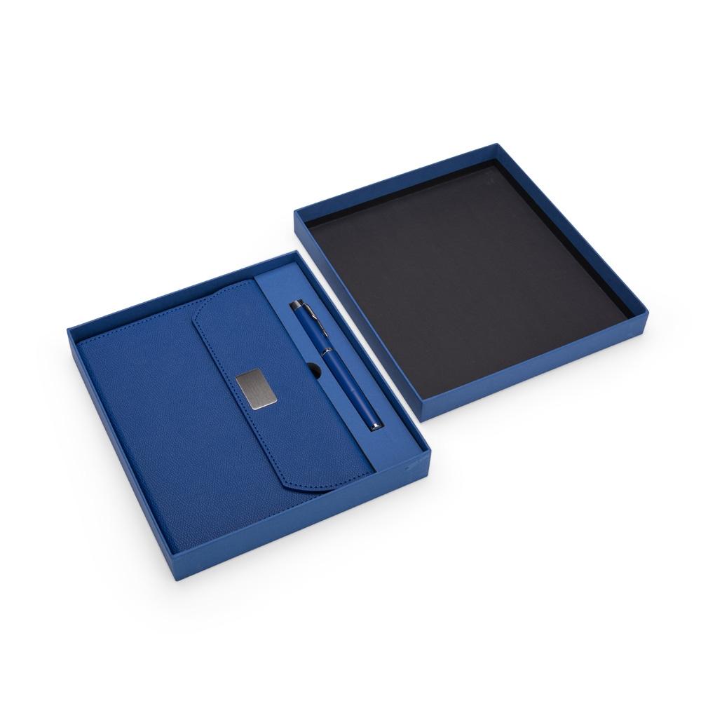 Kit executivo 2 peças PA2073 na cor Preto, brinde personalizado Sky Brindes