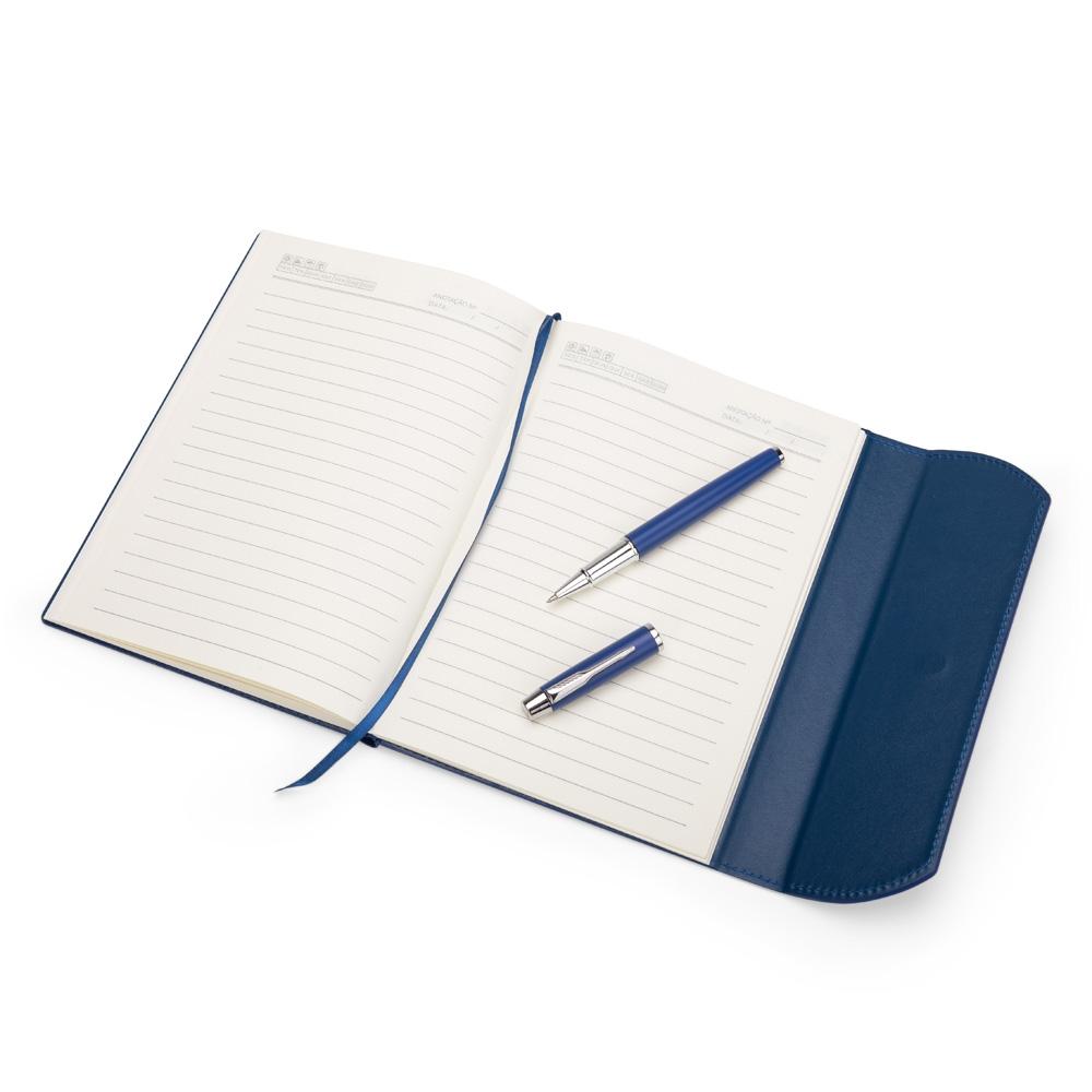 Kit executivo 2 peças PA2073 na cor Preto, brinde personalizado Sky Brindes