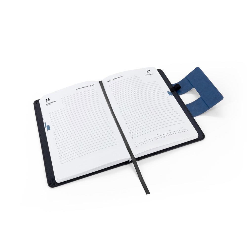 Agenda Diária A5 2027 PA2079 na cor Azul, brinde personalizado Sky Brindes