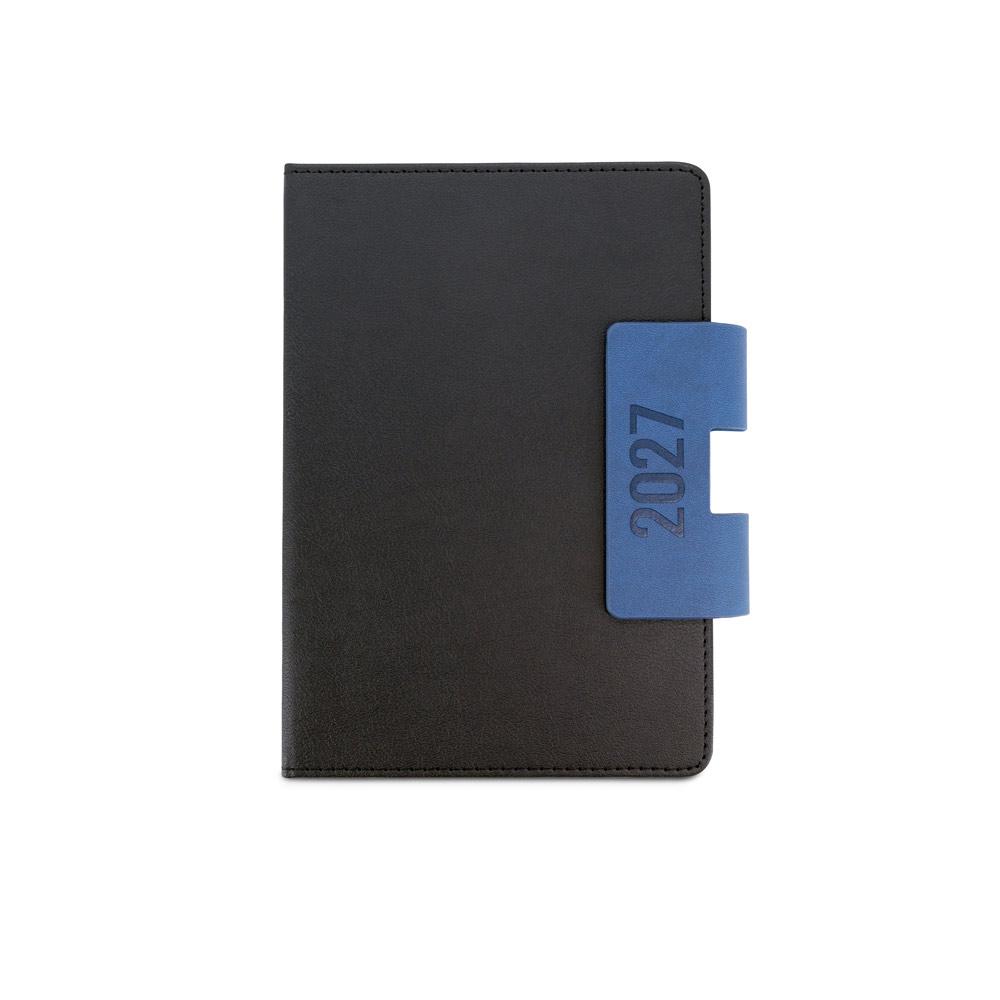 Agenda Diária A5 2027 PA2079 na cor Azul, brinde personalizado Sky Brindes