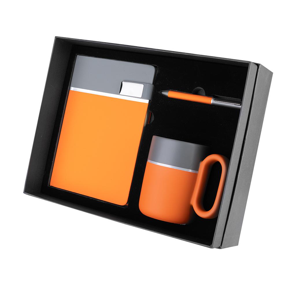 Kit escritório 3 Peças PA2126 na cor Azul, brinde personalizado Sky Brindes