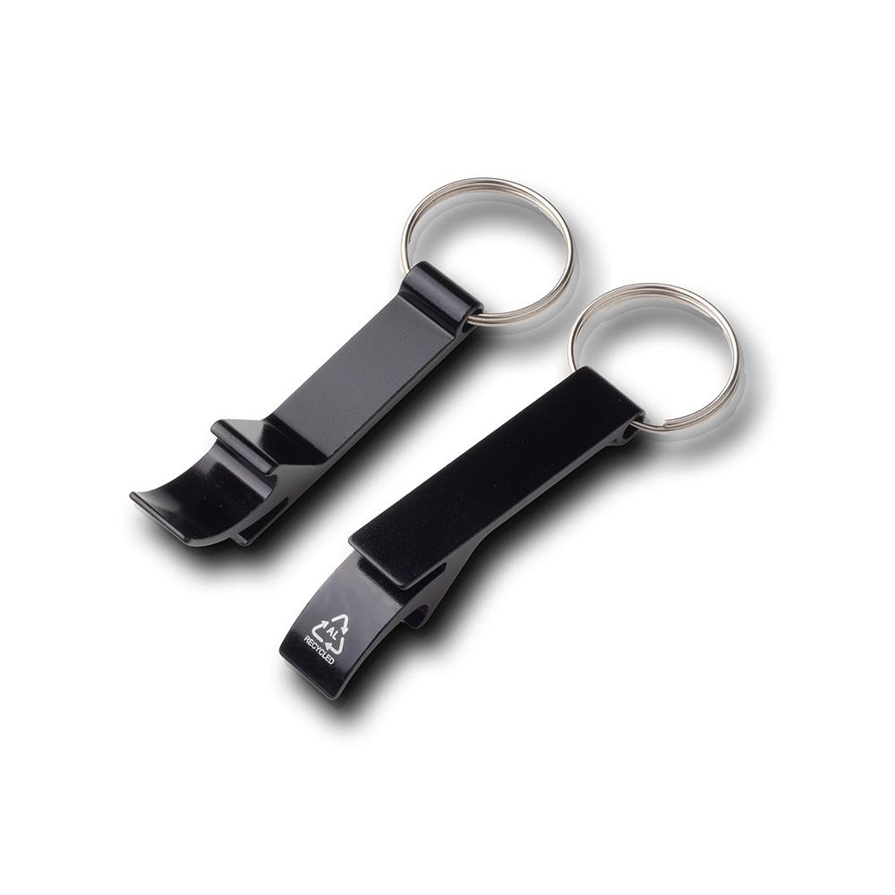 Conjunto Caneta e Chaveiro PA2127 na cor Preto, brinde personalizado Sky Brindes