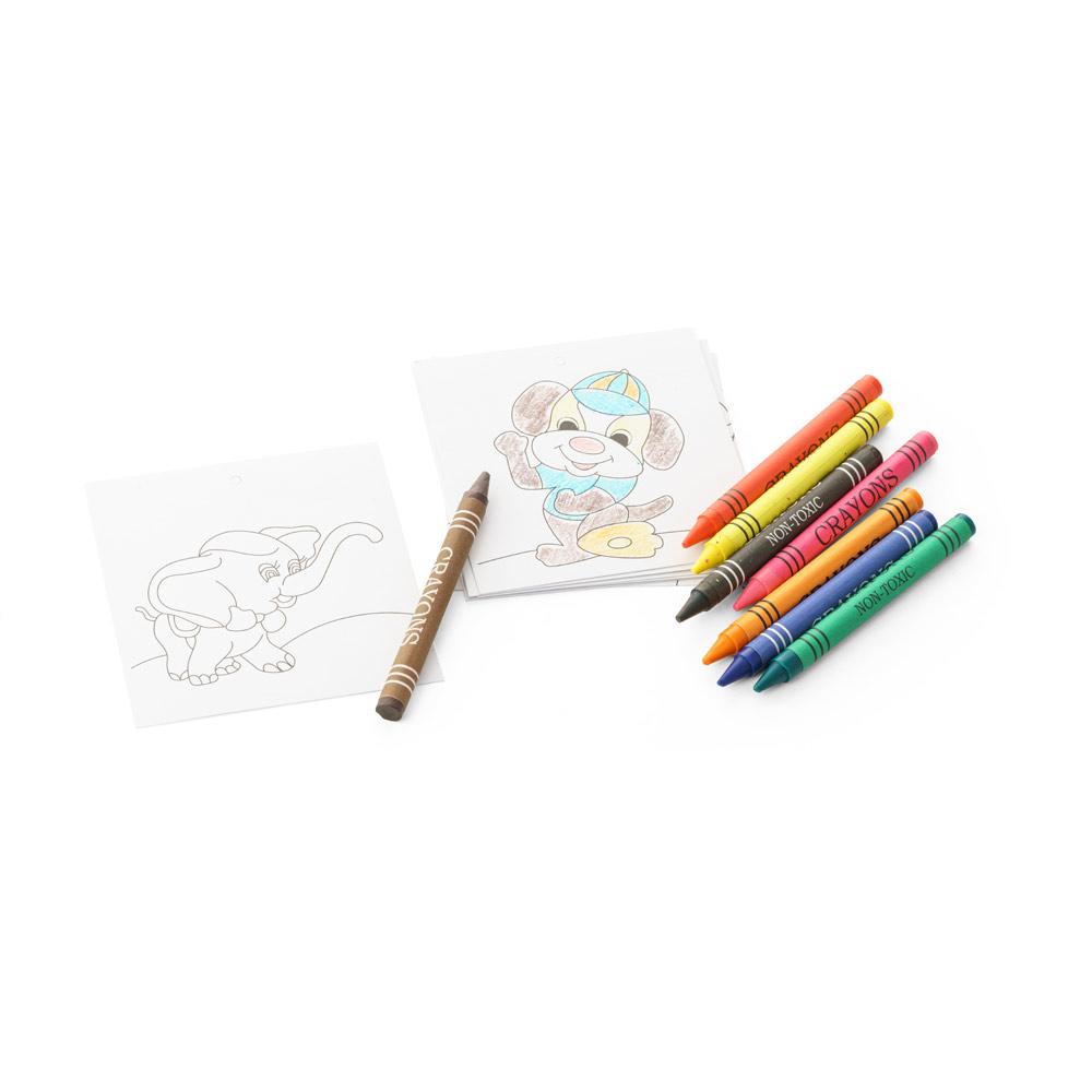 Kit para pintar em caixa de cartão PA2130 na cor Natural, brinde personalizado Sky Brindes