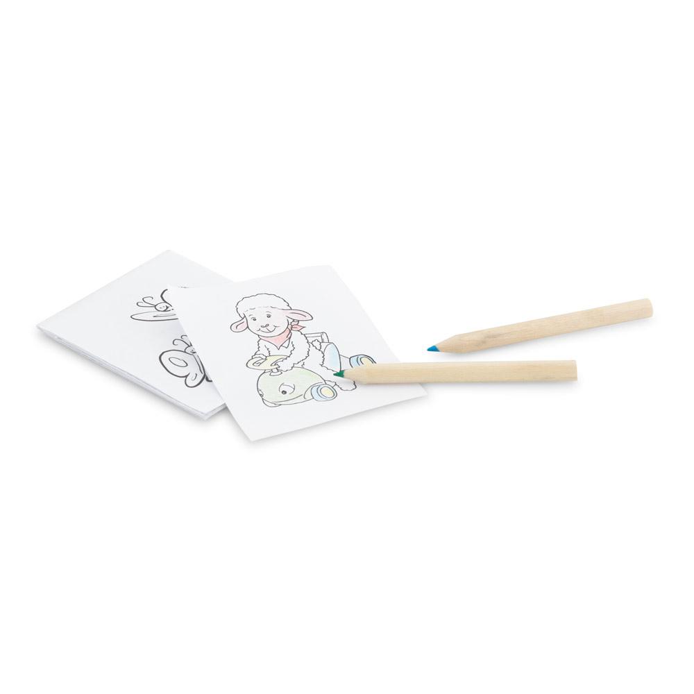 Kit para pintar em caixa de papel kraft reciclado PA2131 na cor Natural, brinde personalizado Sky Brindes