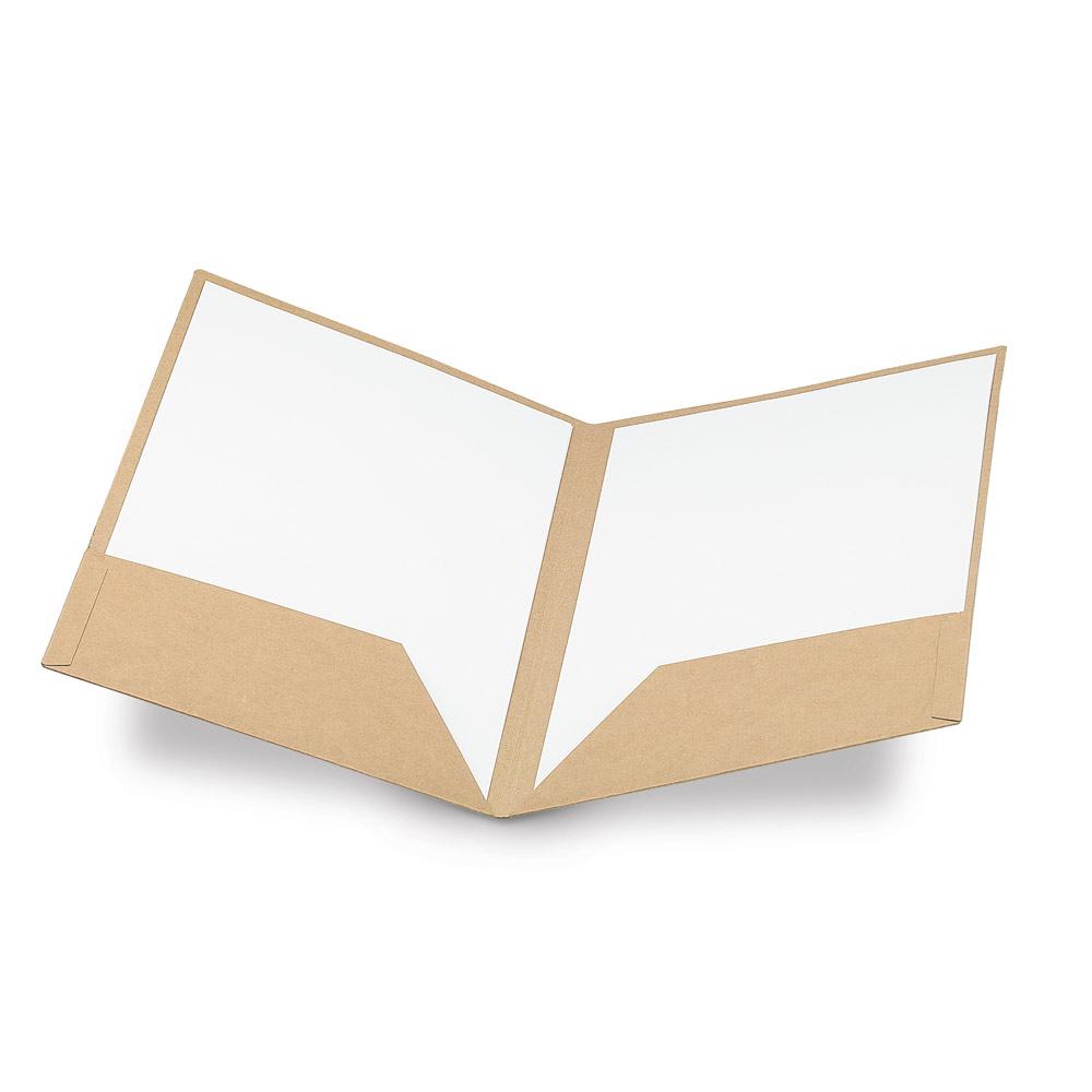 Pasta porta-documentos a4 em papel 100% reciclado (400 gm²) PA2148 na cor Natural, brinde personalizado Sky Brindes