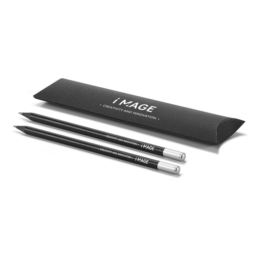 Conjunto de lápis PA2152 na cor Cromado satinado, brinde personalizado Sky Brindes