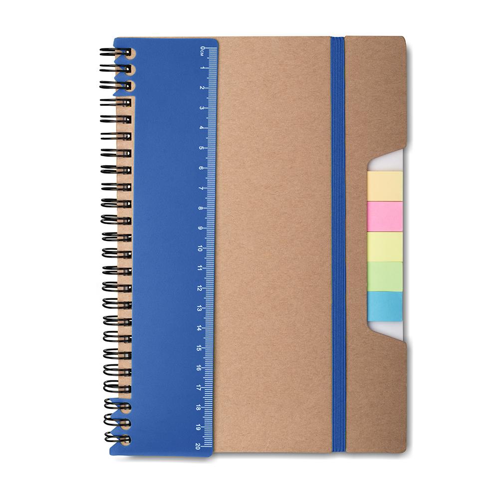 Caderno a5 capa em papel kraft PA2160 na cor Vermelho, brinde personalizado Sky Brindes