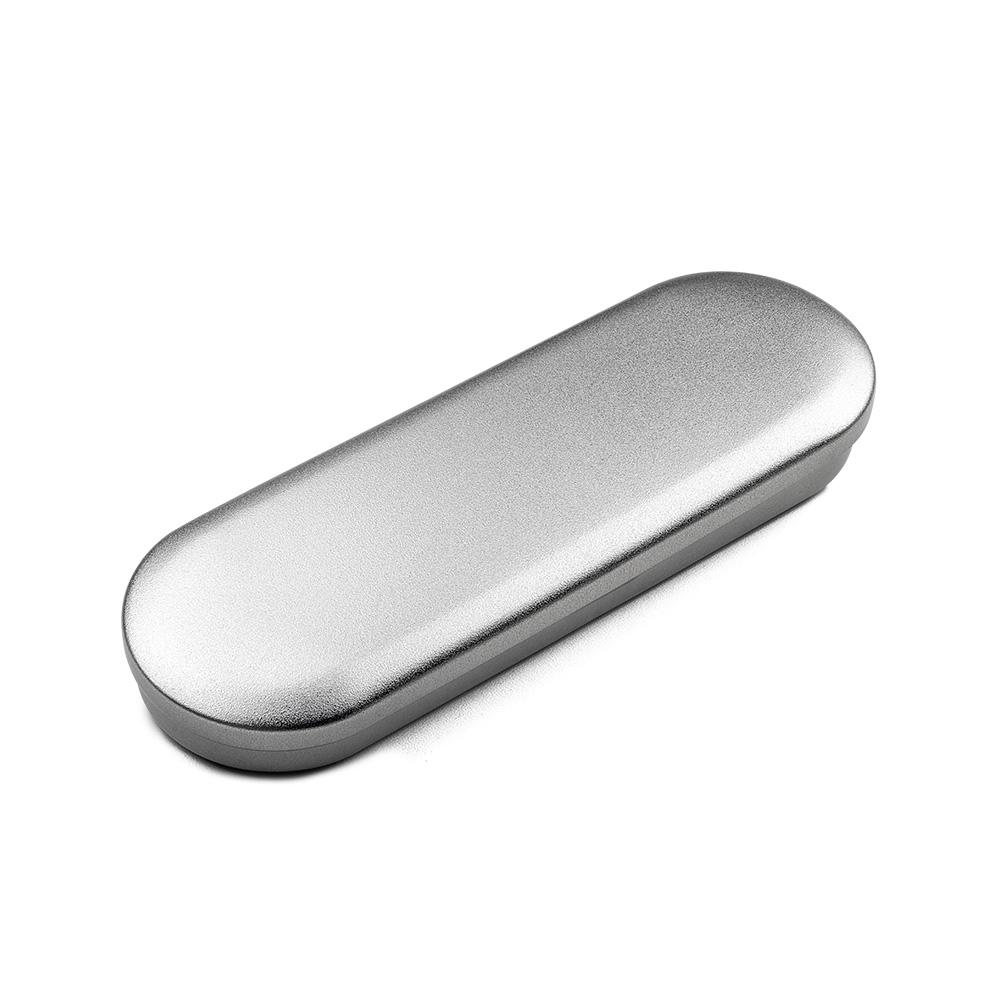 Estojo PA2184 na cor Prata, brinde personalizado Sky Brindes