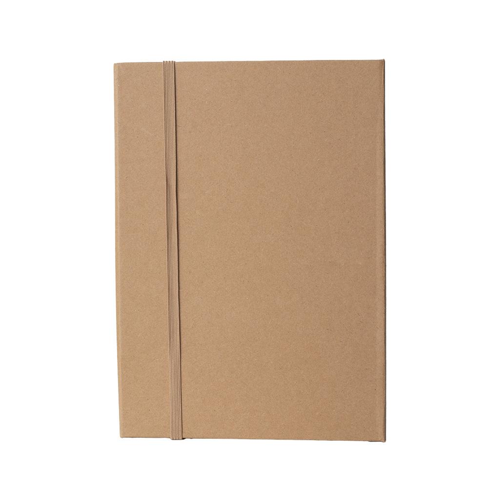 Kit escritório capa em papel kraft PA2190 na cor Kraft, brinde personalizado Sky Brindes
