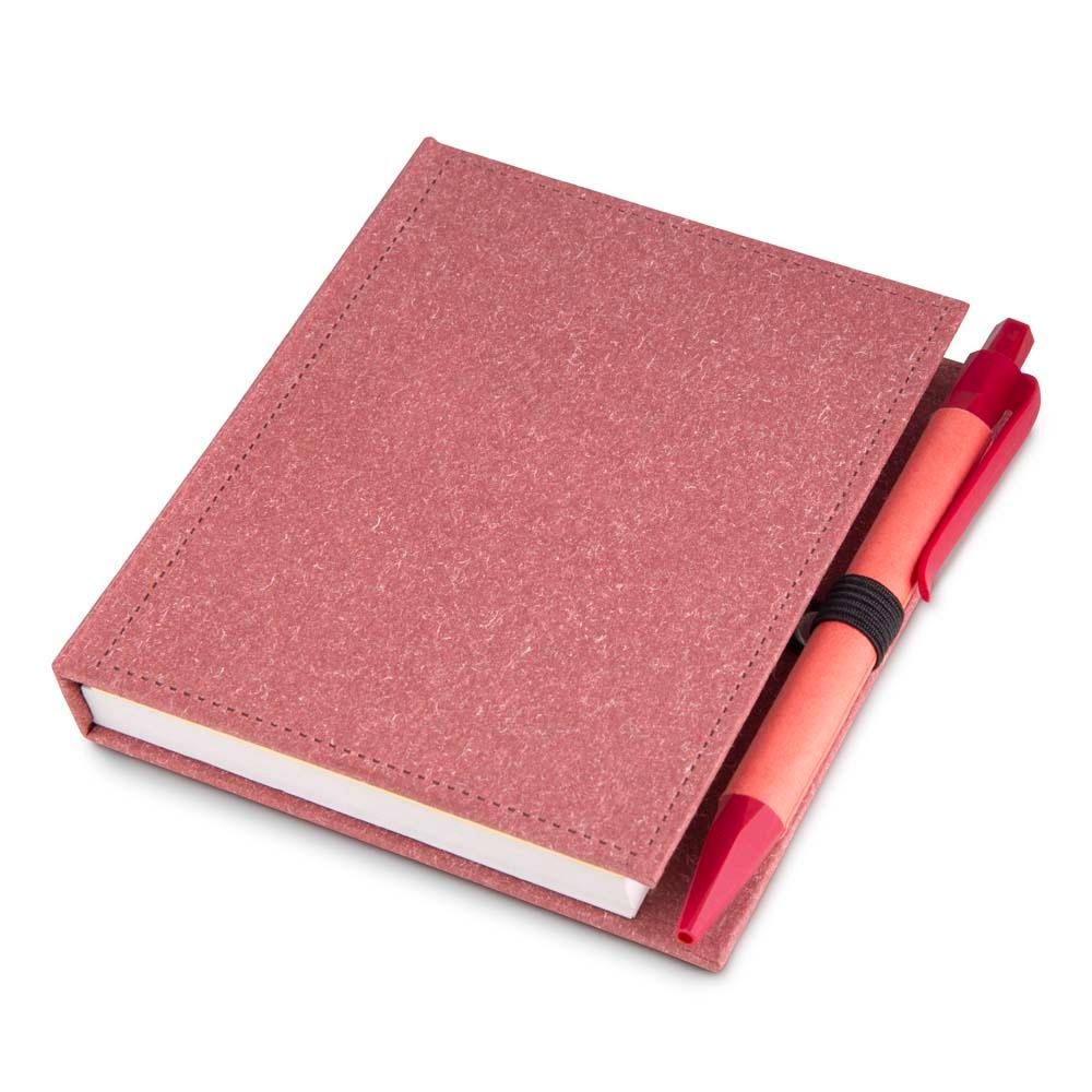 Mini caderno a6 com caneta (13x11cm) PA2197 na cor Verde, brinde personalizado Sky Brindes