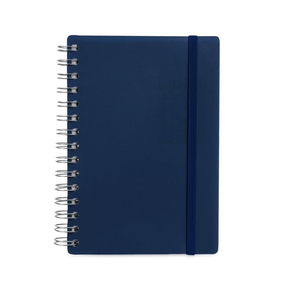Agenda diária 2027 PA2213 na cor Azul escuro, brinde personalizado Sky Brindes