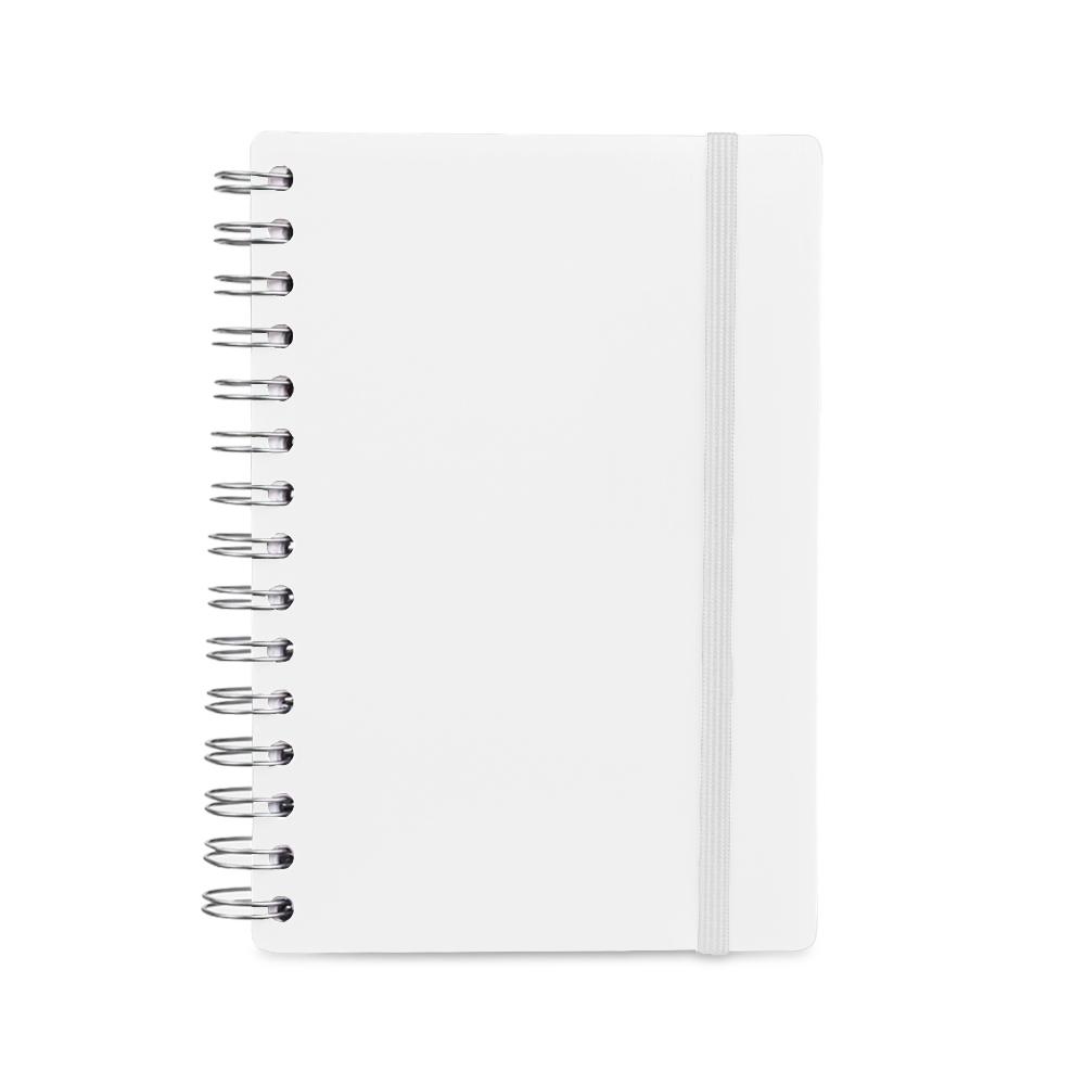 Agenda diária 2027 PA2213 na cor Branco, brinde personalizado Sky Brindes