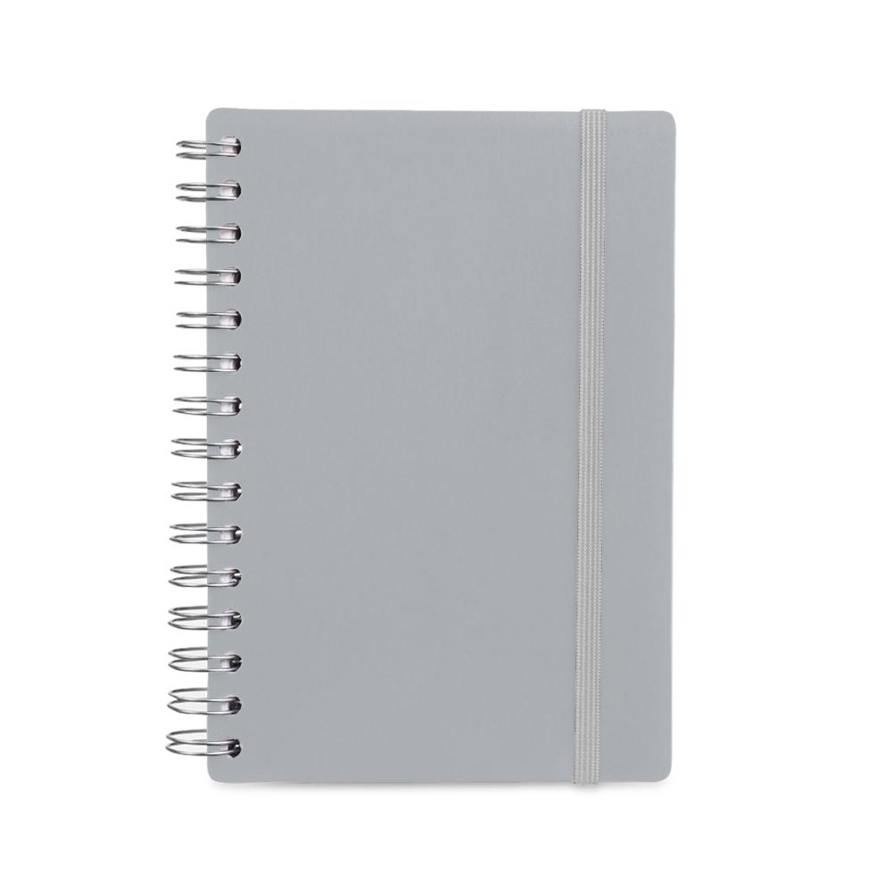 Agenda diária 2027 PA2213 na cor Prata, brinde personalizado Sky Brindes