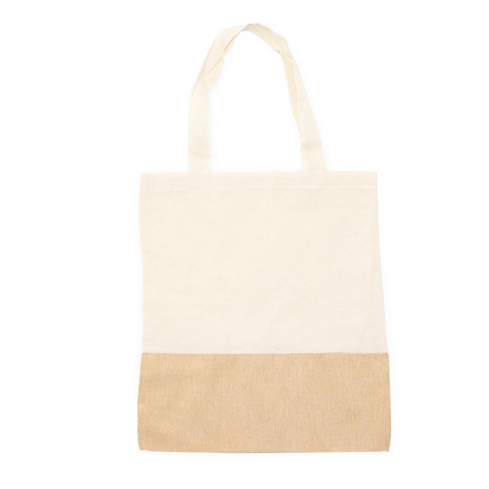 Sacola ecologica PA2231 na cor Bege e bege, brinde personalizado Sky Brindes