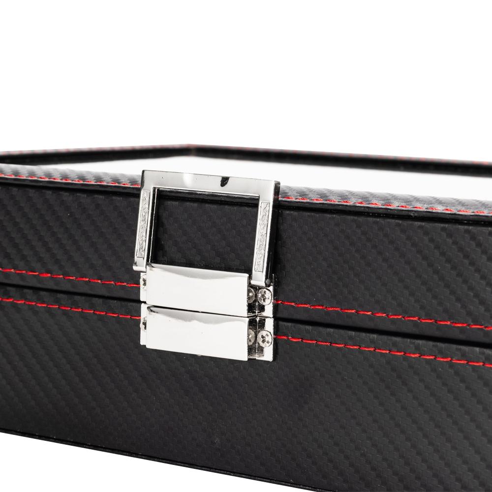 Porta-relógios com 12 divisórias PA2233 na cor Preto, brinde personalizado Sky Brindes