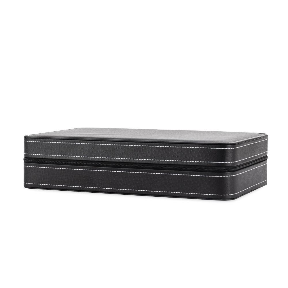 Porta-relógios com 12 divisórias PA2234 na cor Preto, brinde personalizado Sky Brindes