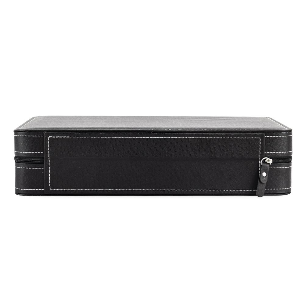 Porta-relógios com 12 divisórias PA2234 na cor Preto, brinde personalizado Sky Brindes