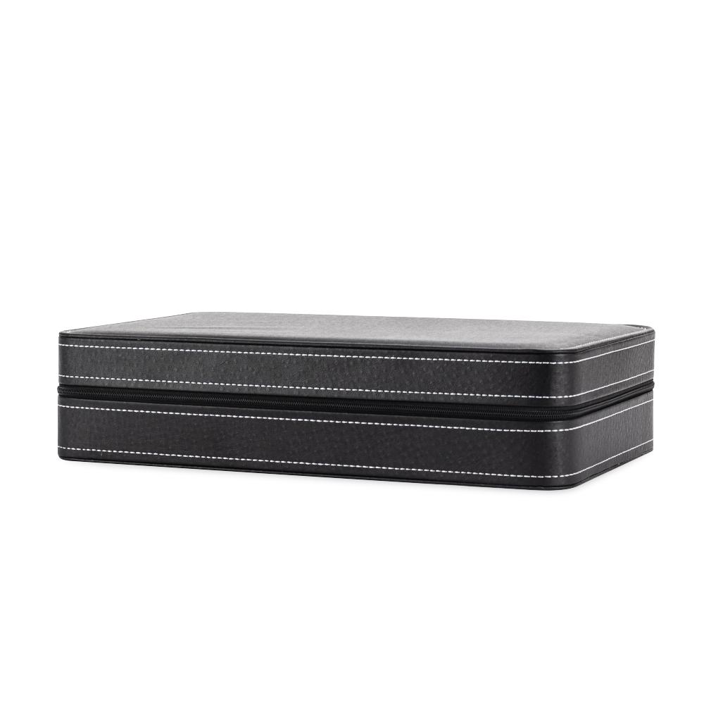 Porta-relógios com 12 divisórias PA2234 na cor Preto, brinde personalizado Sky Brindes