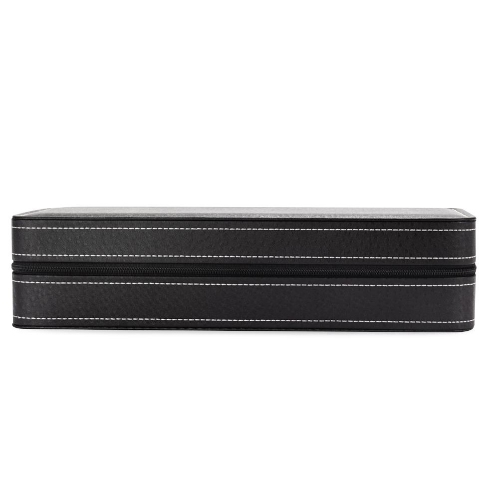 Porta-relógios com 6 divisórias PA2235 na cor Preto, brinde personalizado Sky Brindes