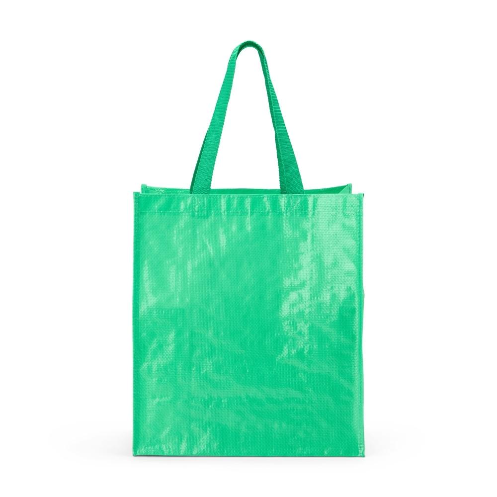 Sacola plástica PA2237 na cor Verde, brinde personalizado Sky Brindes