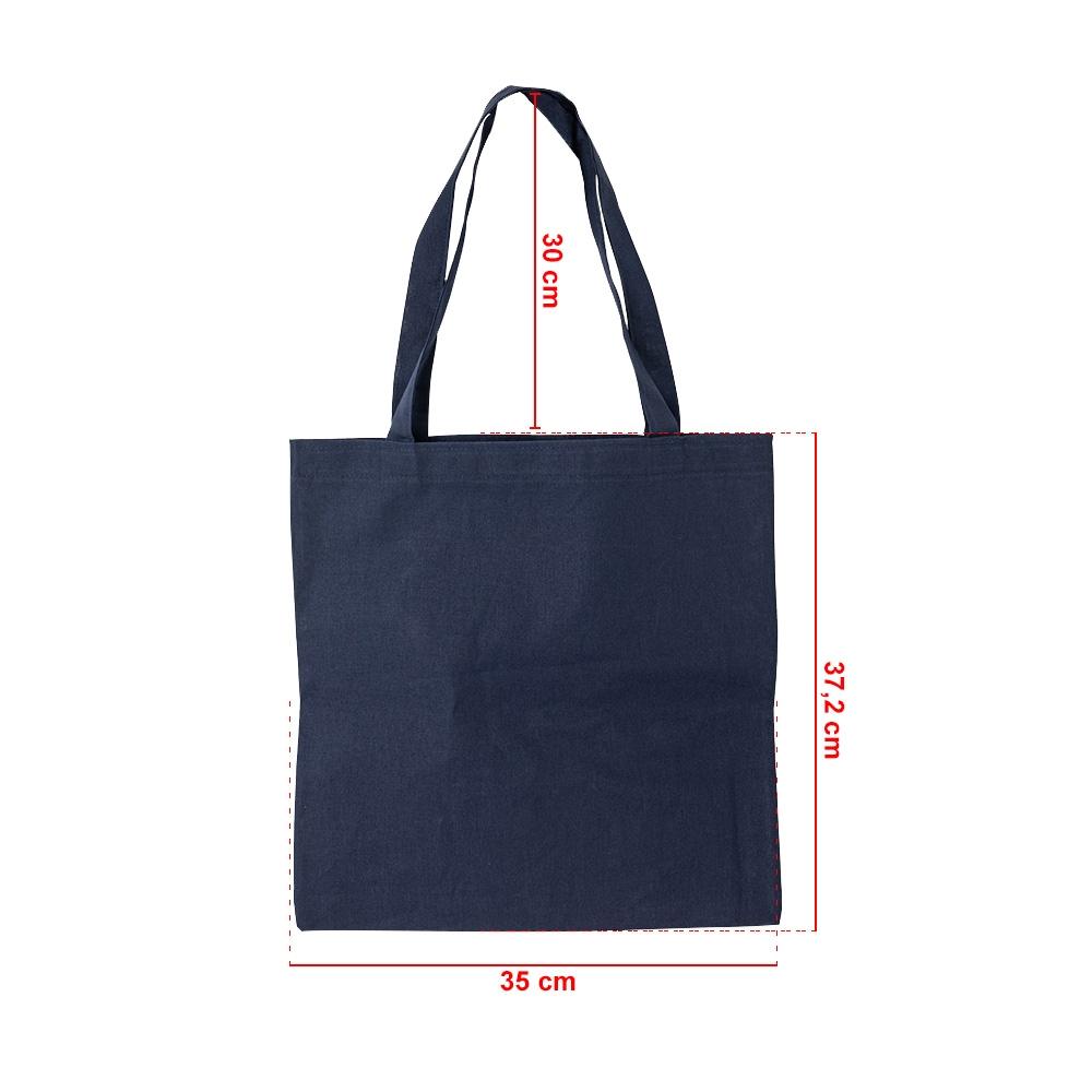 Sacola de algodão PA2241 na cor Azul, brinde personalizado Sky Brindes