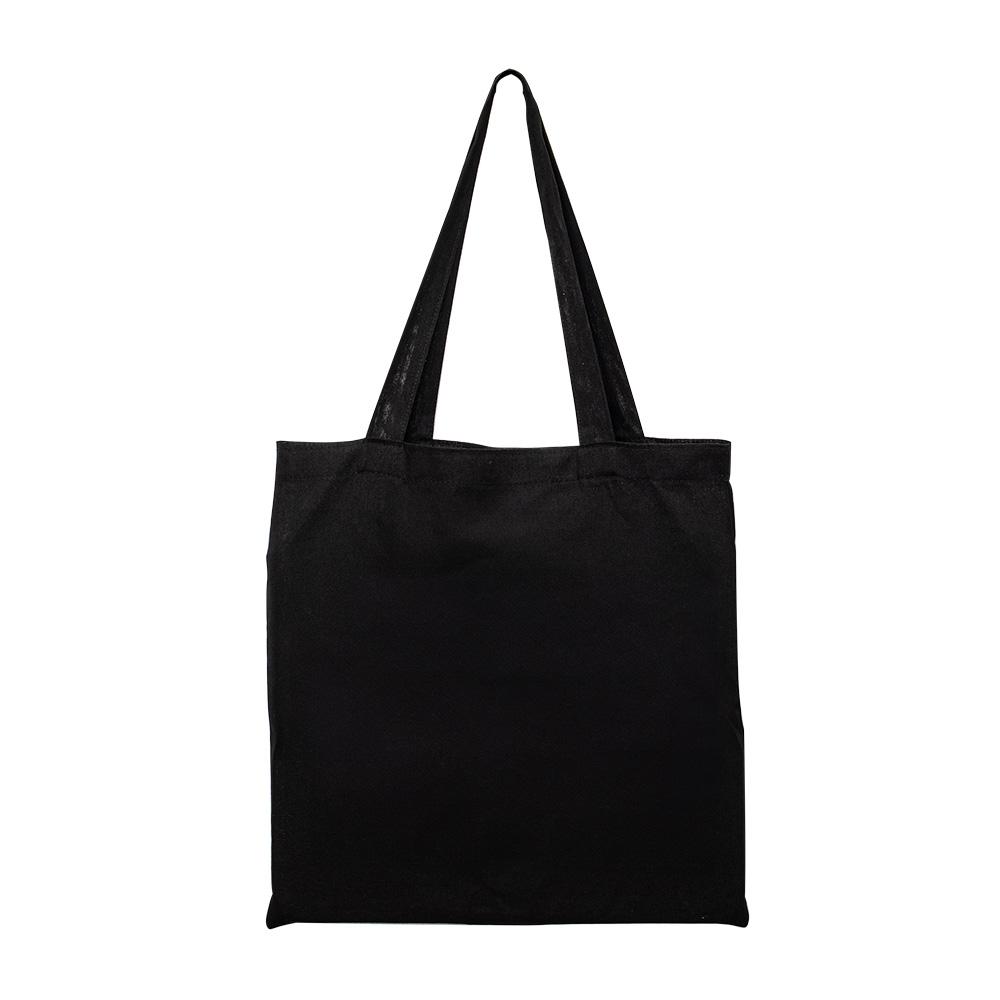 Sacola de algodão PA2241 na cor Preto, brinde personalizado Sky Brindes