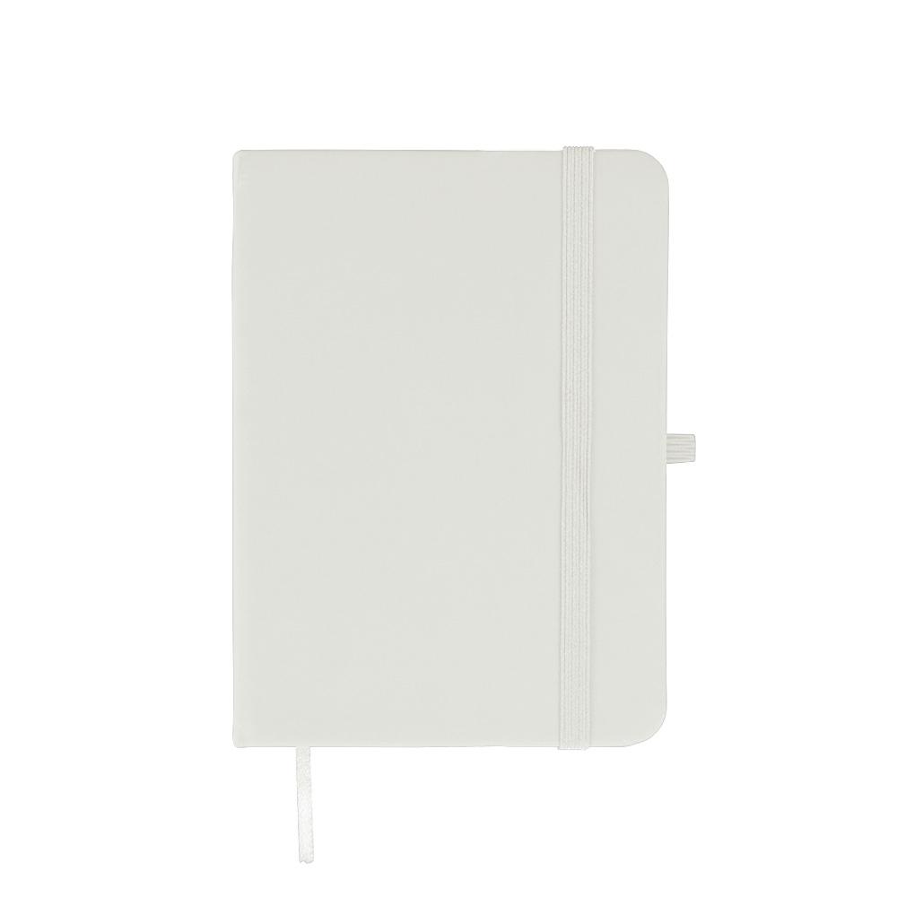 Caderneta emborrachada s pauta PA2242 na cor Branco, brinde personalizado Sky Brindes