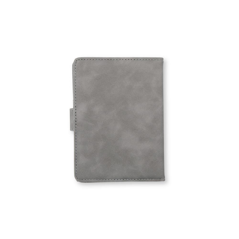 Porta passaporte em couro sintético PA2244 na cor Preto, brinde personalizado Sky Brindes