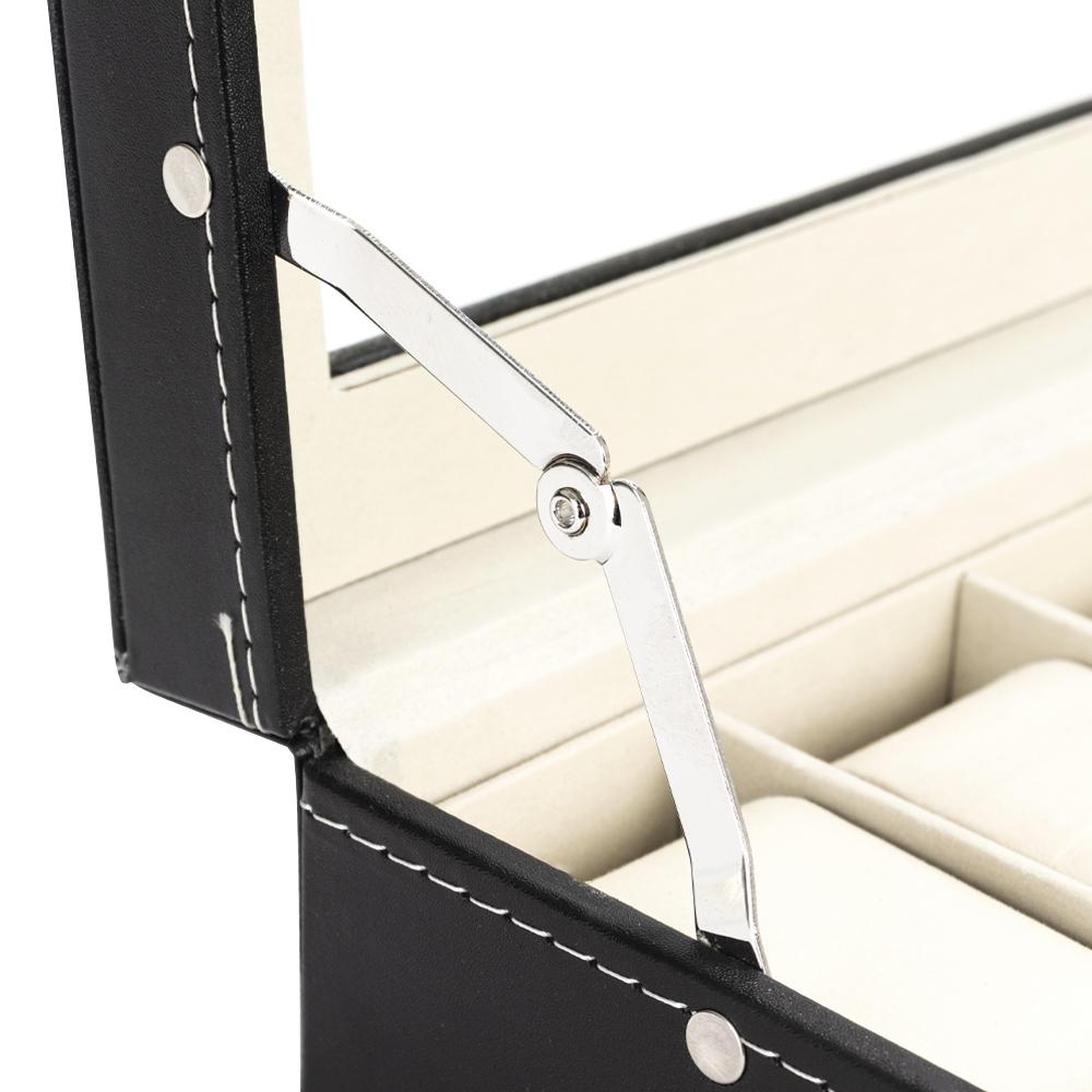 Porta-relógios com 24 divisórias PA2248 na cor Preto, brinde personalizado Sky Brindes