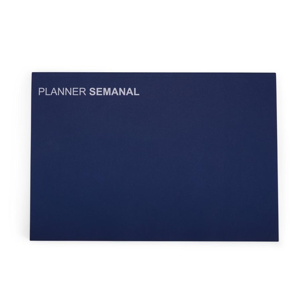 Planner semanal PA2259 na cor Azul, brinde personalizado Sky Brindes